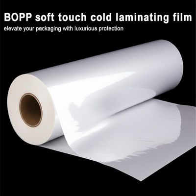 BOPP Soft Touch Lamination Film with 10 ~ 20Mpa Roller Pressure and 3 Inch Paper Core for Double Side Protection