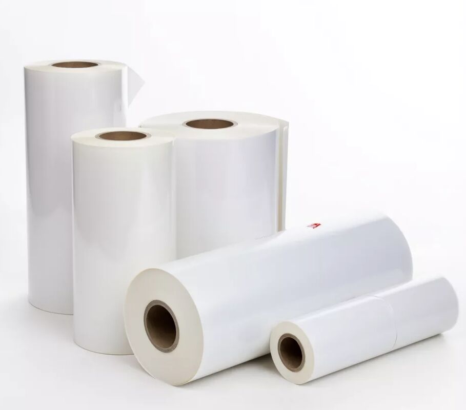 95-105 مایکرون ضخامت فیلم لامینیشن درخشنده با چسب EVA 100٪ از کره و بافت چرم برای بسته بندی تزئینی