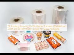 فیلم شیرینگ پلی اتیلن با ضخامت 30 تا 200 میکرون، عرض 100 تا 2000 میلی‌متر و طول 30 تا 1000 متر برای بسته‌بندی ایمن